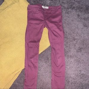 Hollister crop skinny jeans💫